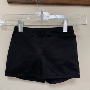 Make the Magic: Girls Black Gymnastic / Dance / Cheer Shorts, Size 6/6x
